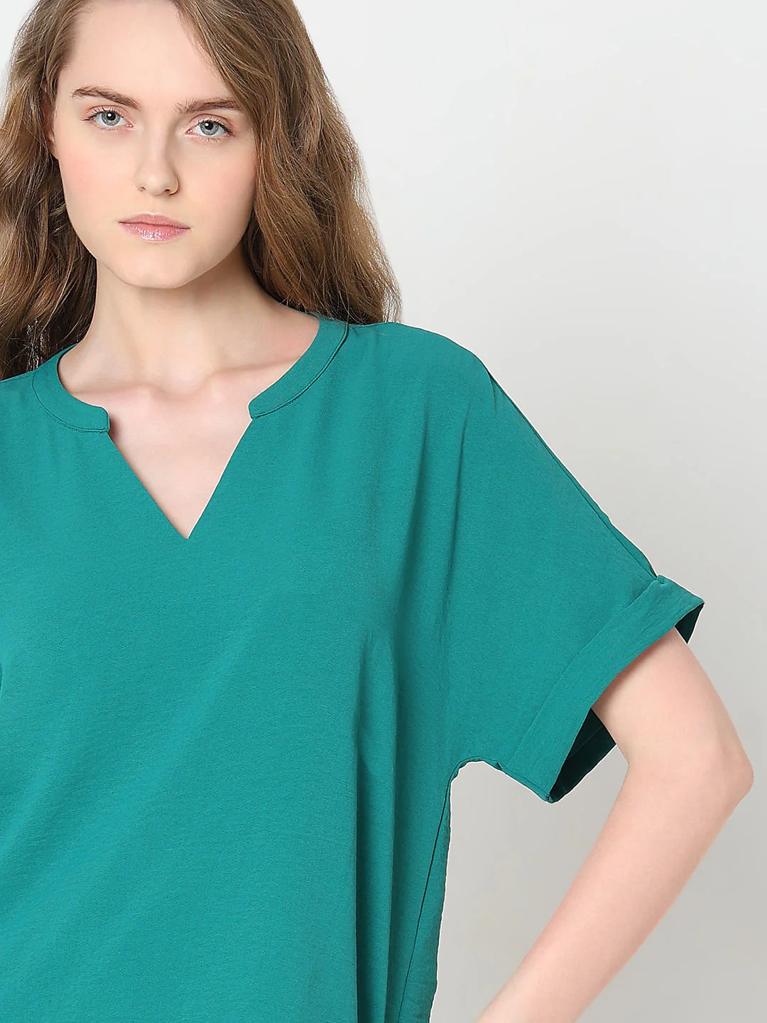 Green V-Neck Top - Image 6