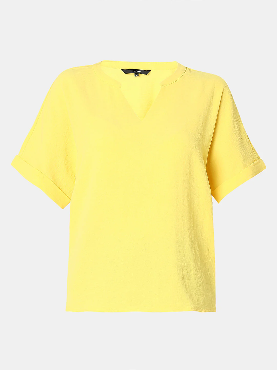 Bright Yellow V-Neck Top - Image 7