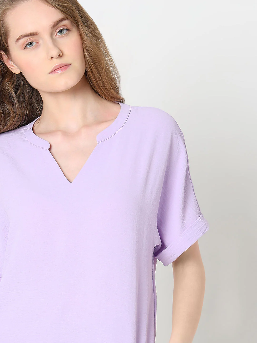 Lilac V-Neck Top - Image 6