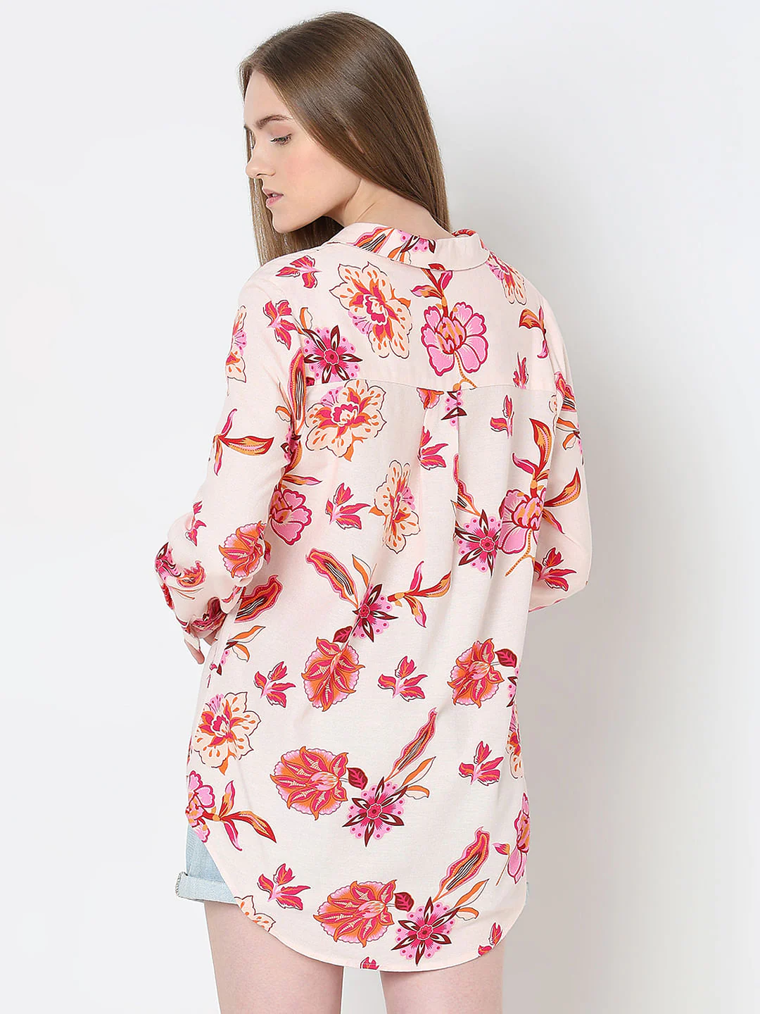Pink Floral Print Shirt - Image 4