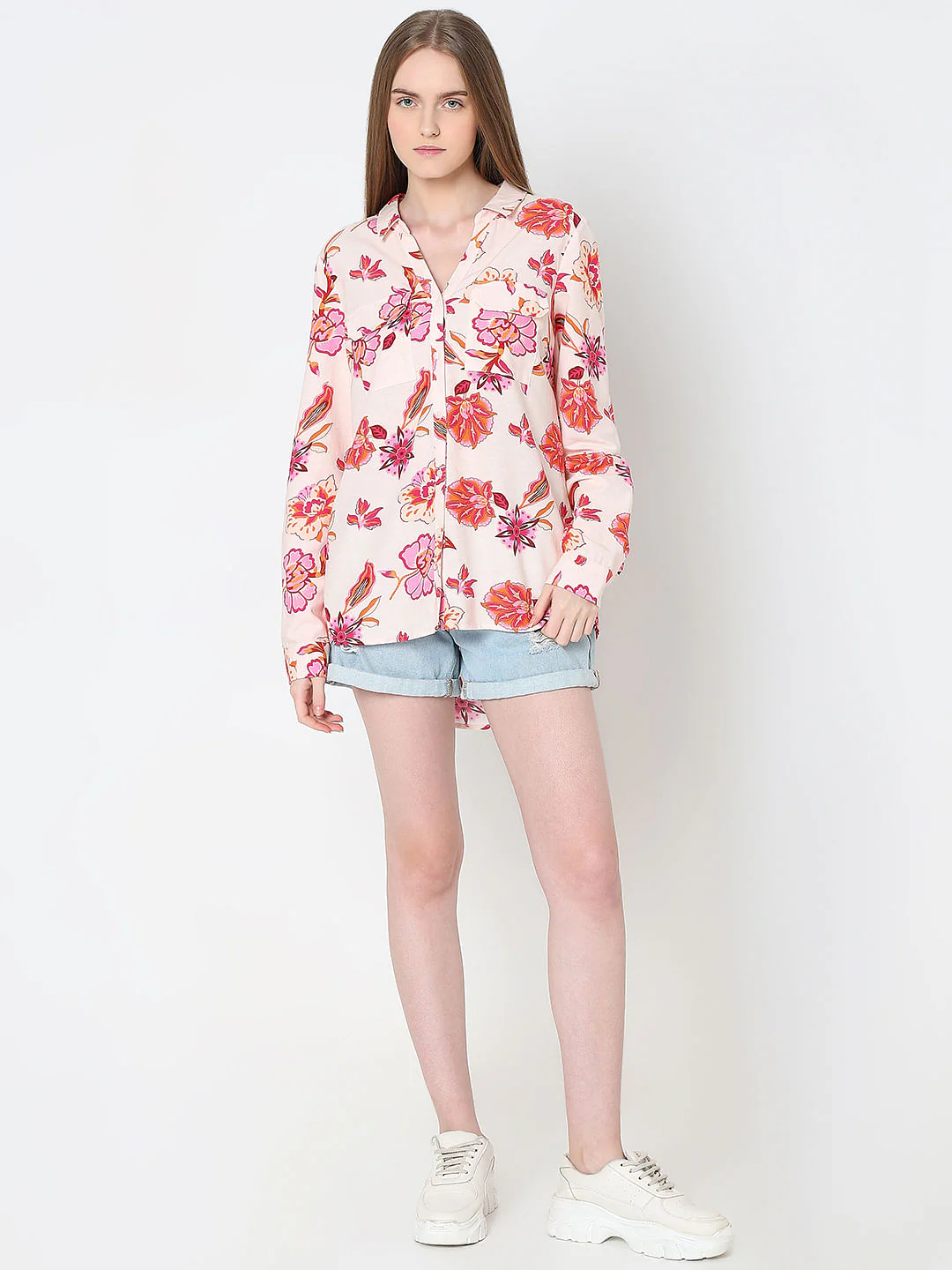 Pink Floral Print Shirt - Image 5