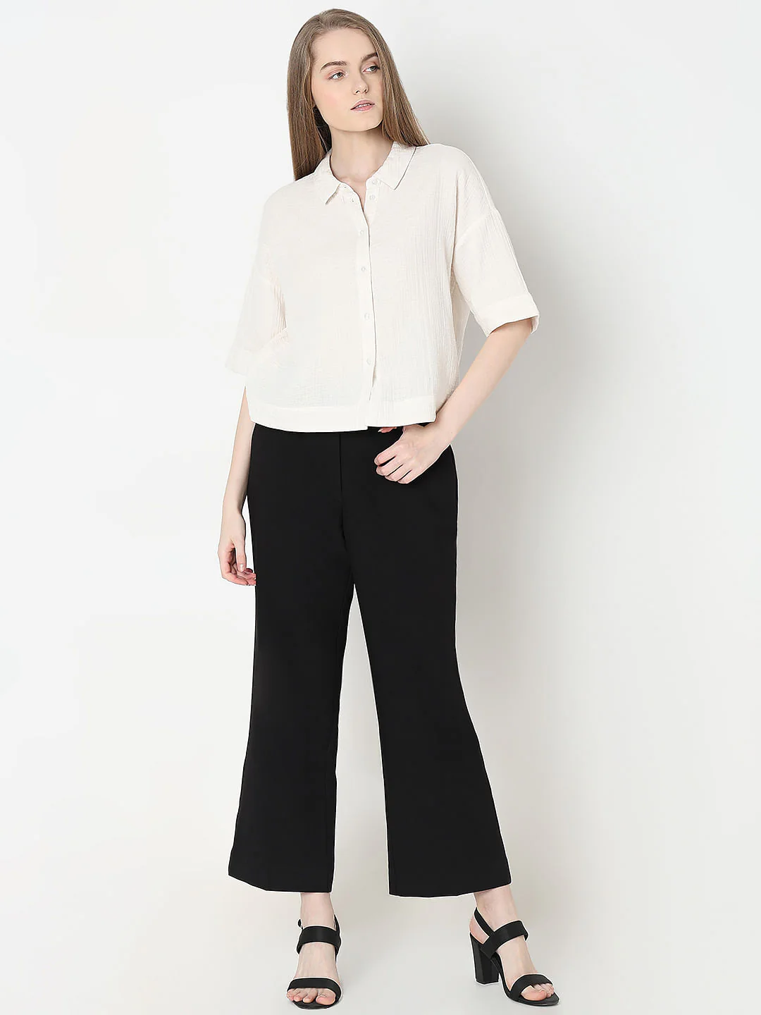 Ecru Cotton Shirt - Image 5