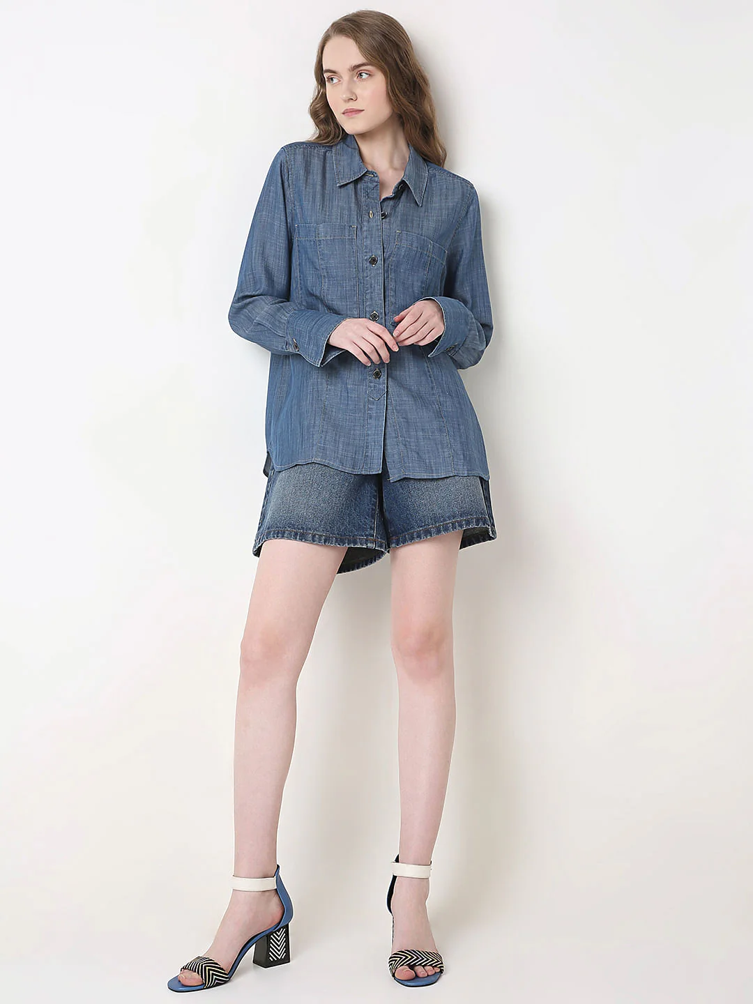Blue Tencel Shirt - Image 5