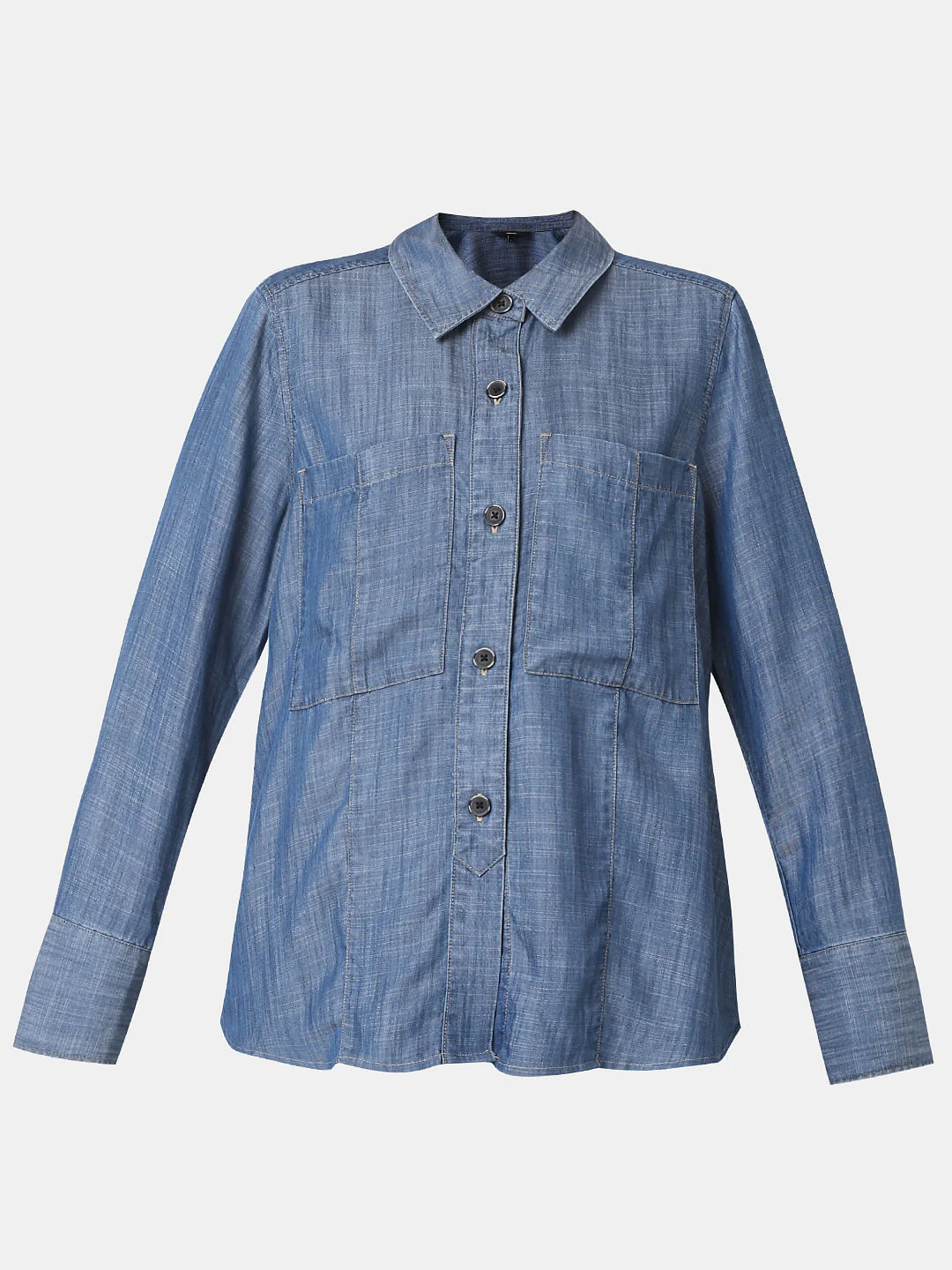 Blue Tencel Shirt - Image 7