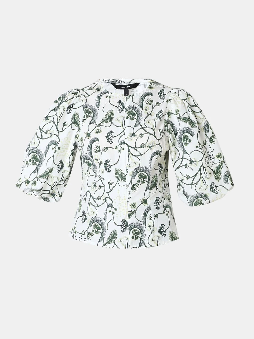 White Embroidered Cotton Top - Image 7