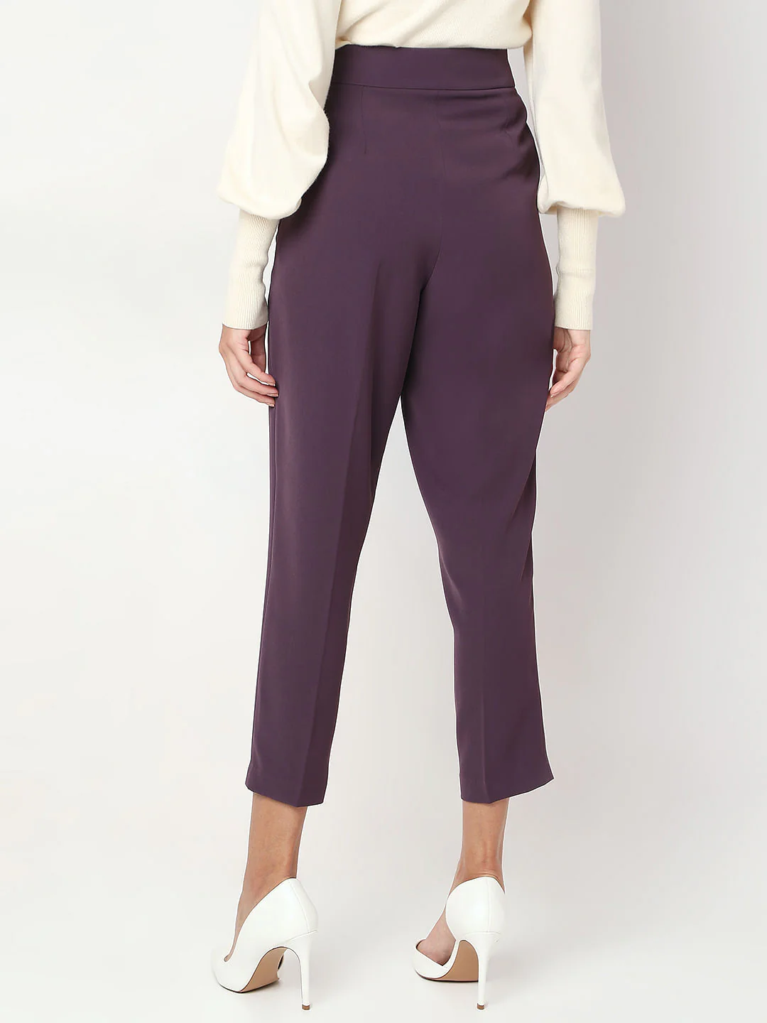 Purple High Rise Pants - Image 4