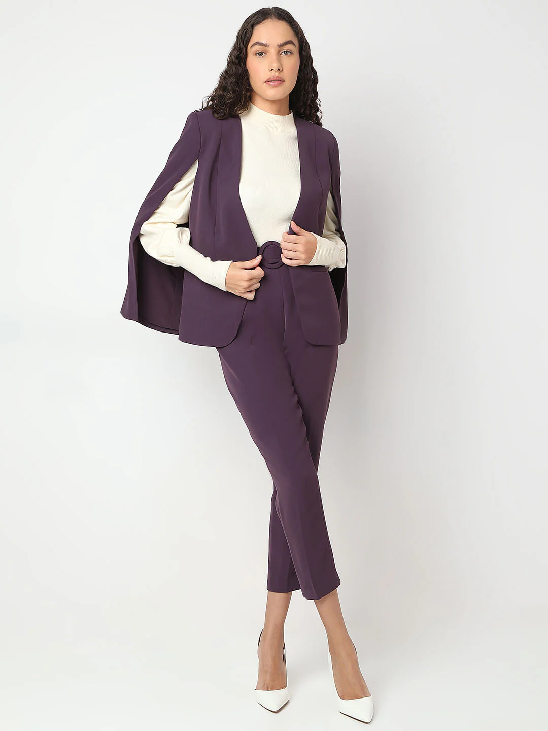 Purple High Rise Pants - Image 5