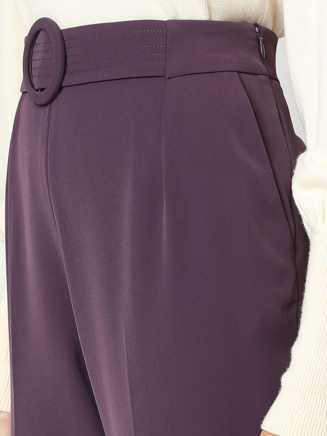 Purple High Rise Pants - Image 8