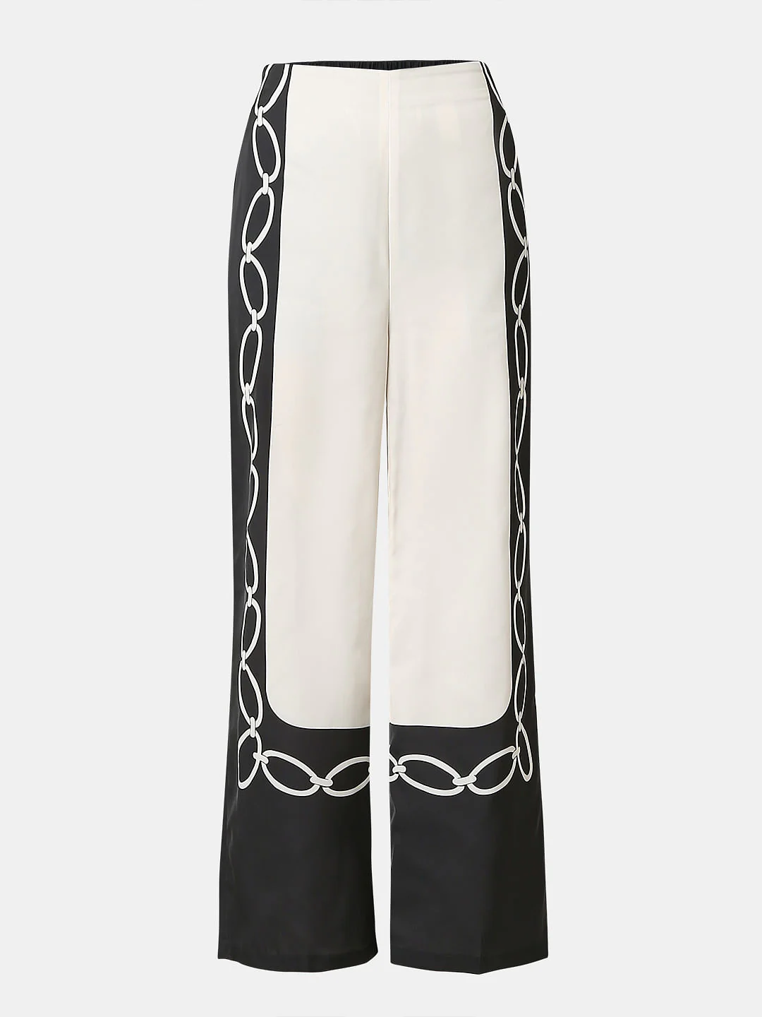 Beige Printed Co-Ord Set Pants - Image 7