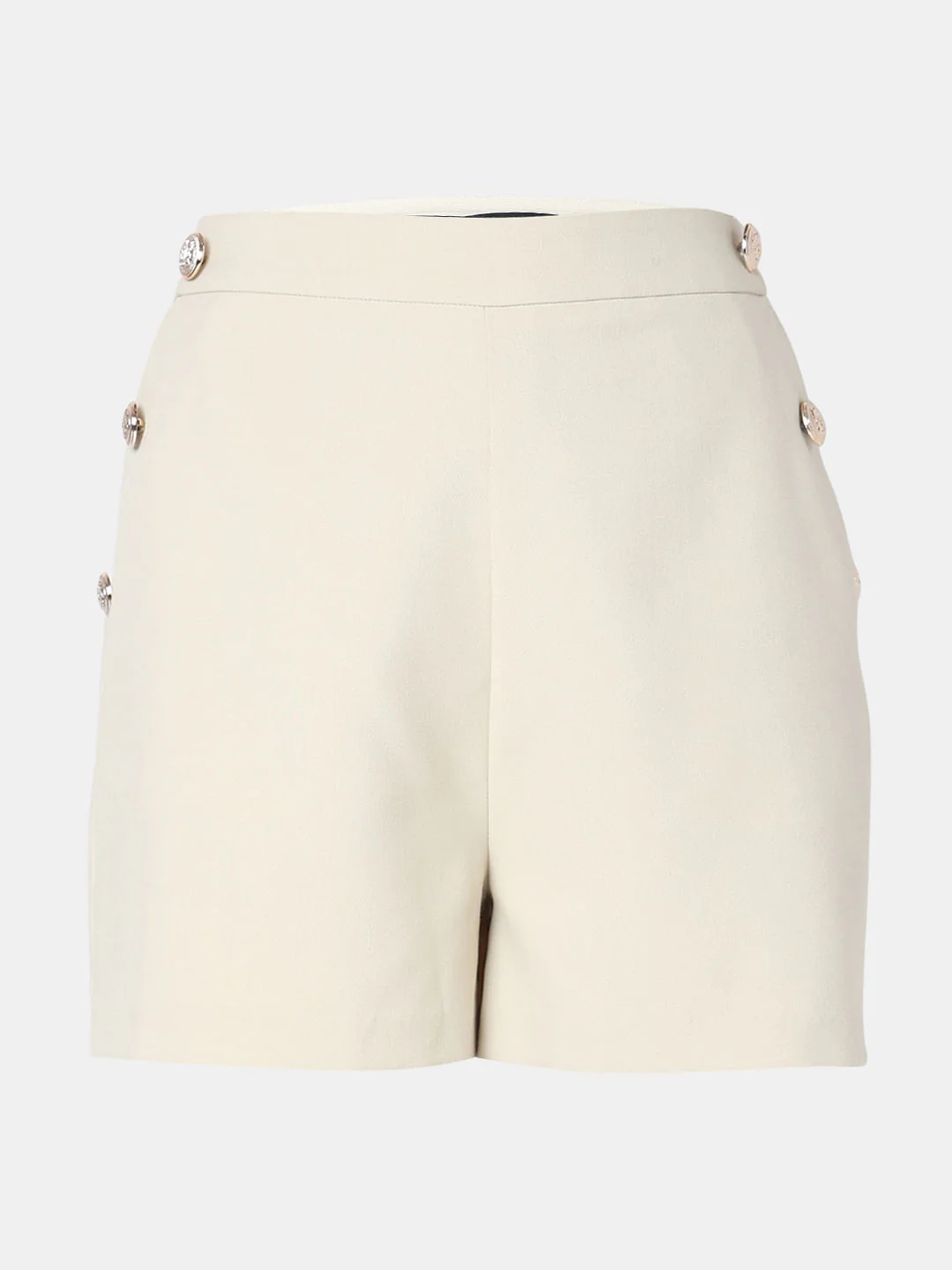 Beige Co-Ord Set Tailored Shorts - Image 7