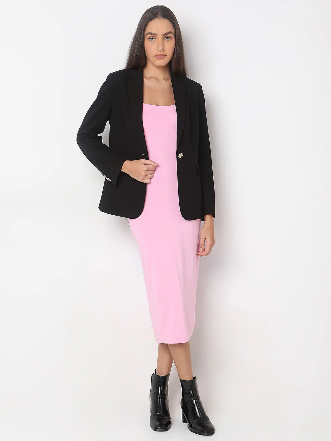 Black Blazer With Golden Button - Image 5
