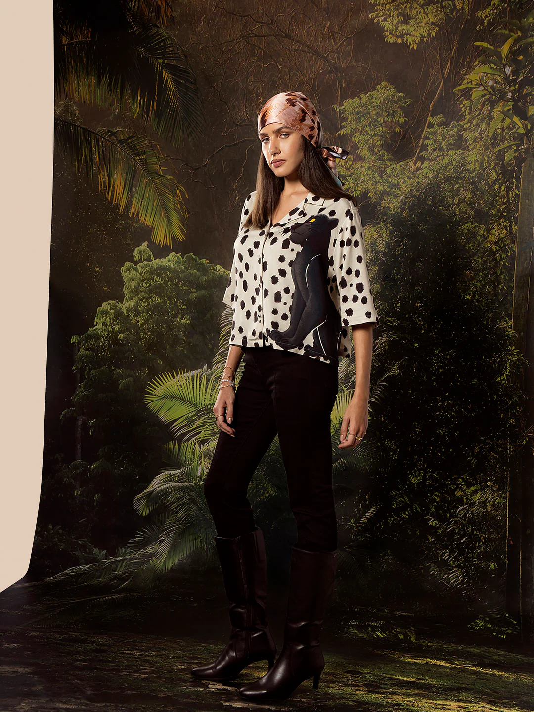 Disney Off-White Printed Resort Shirt