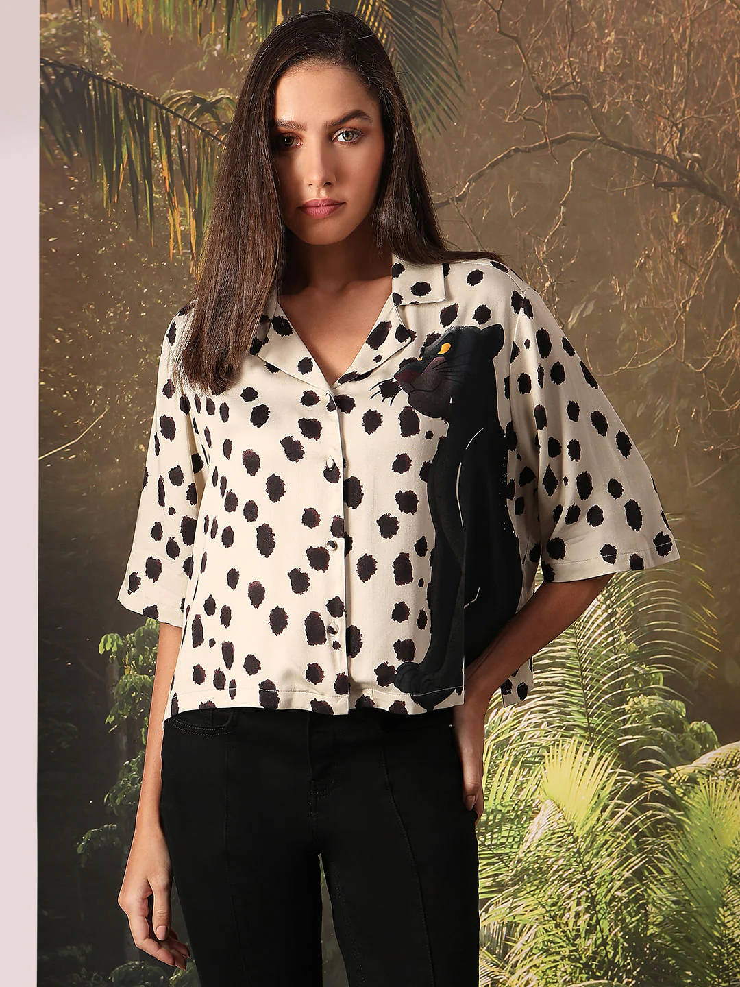 Disney Off-White Printed Resort Shirt - Image 2