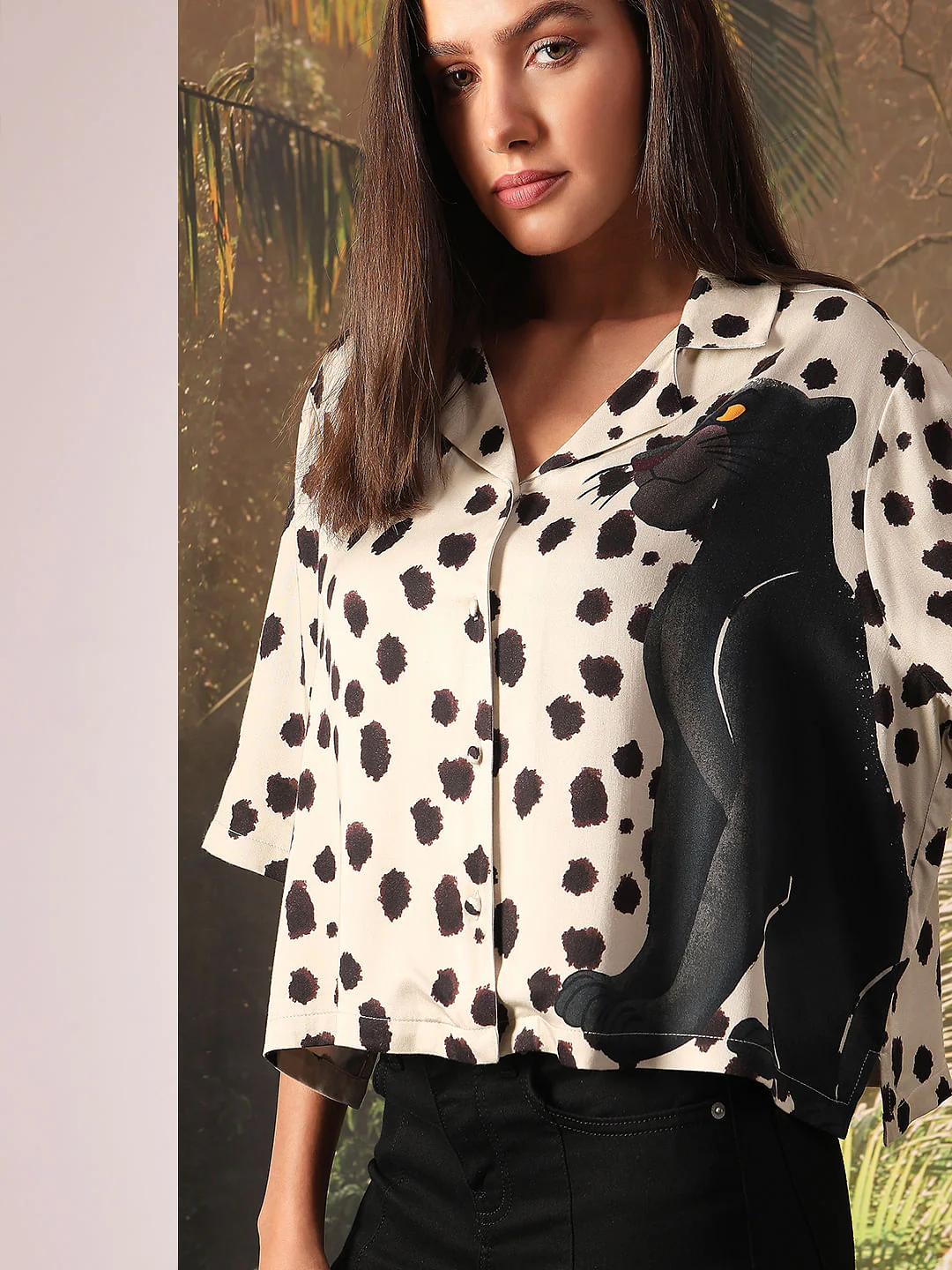 Disney Off-White Printed Resort Shirt - Image 6