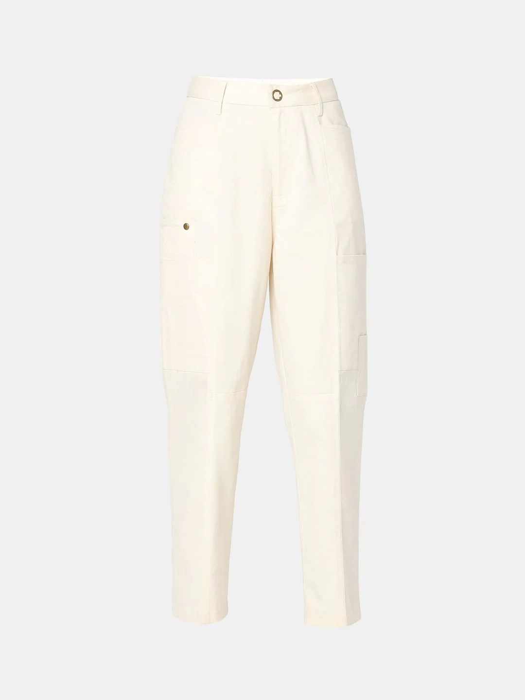 Ecru High Rise Pants - Image 7