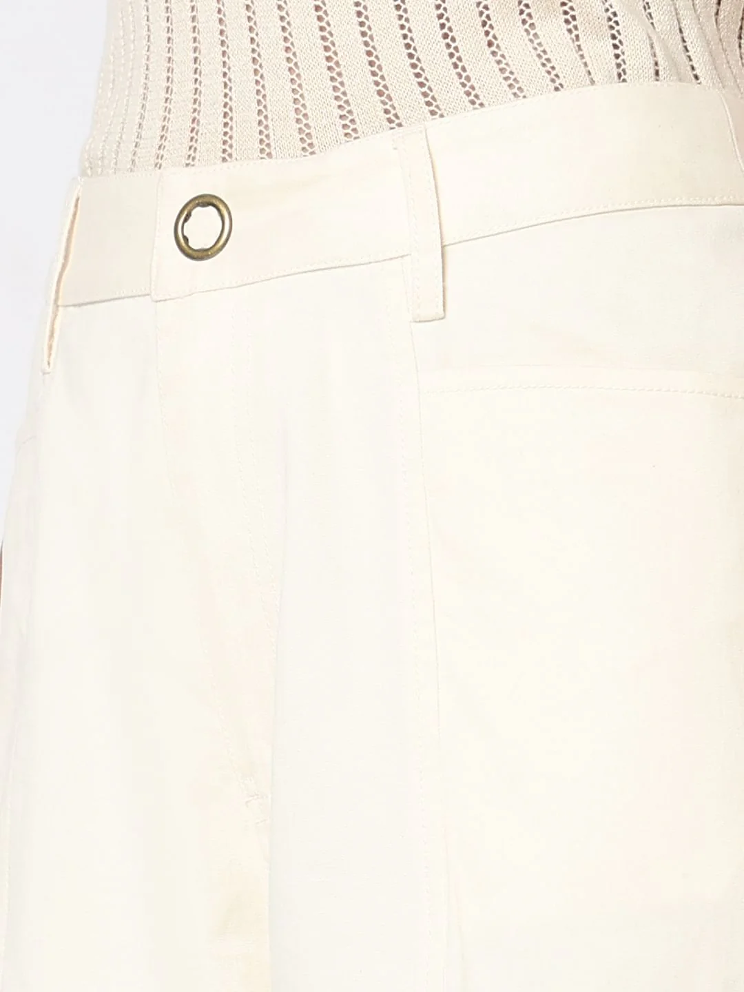Ecru High Rise Pants - Image 8