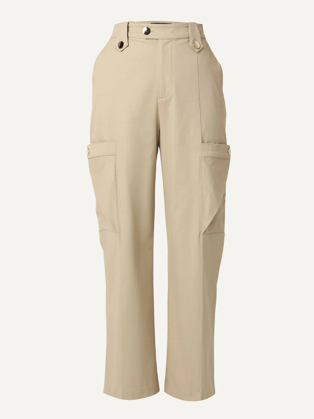 Beige High Rise Pants - Image 7