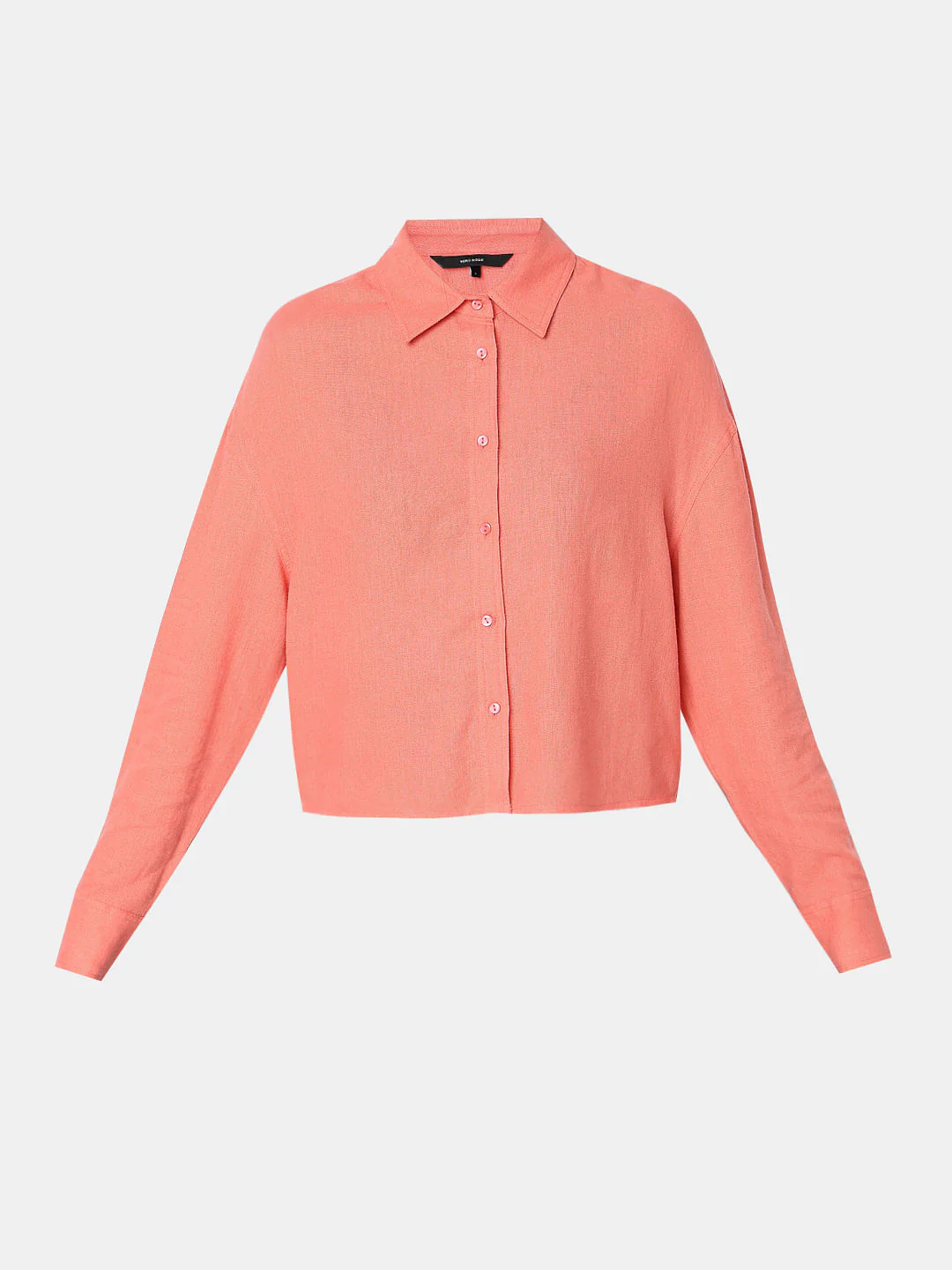 Peach-Pink Linen Shirt - Image 7