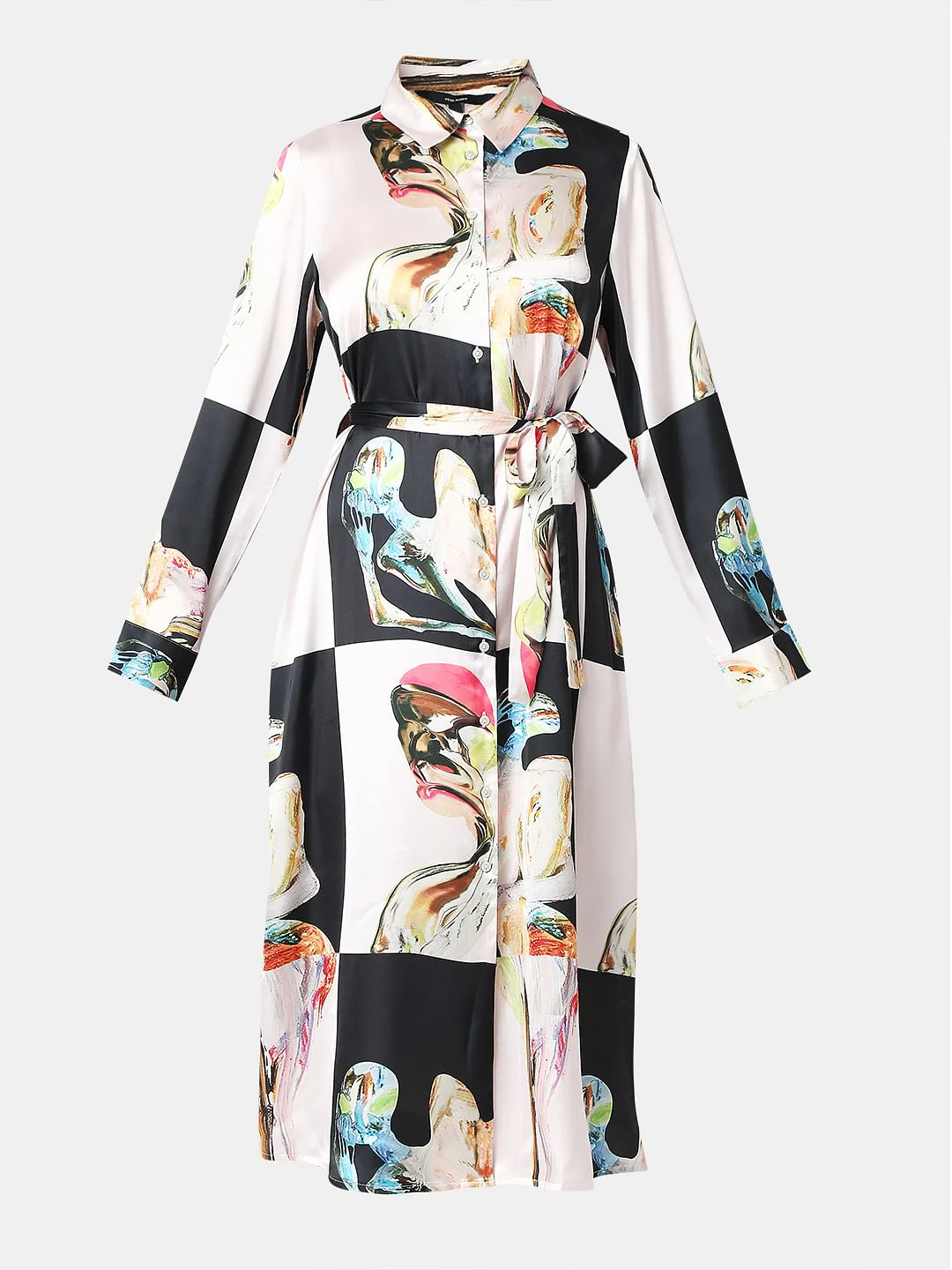 Off-White Printed Shirt Dress - Image 7