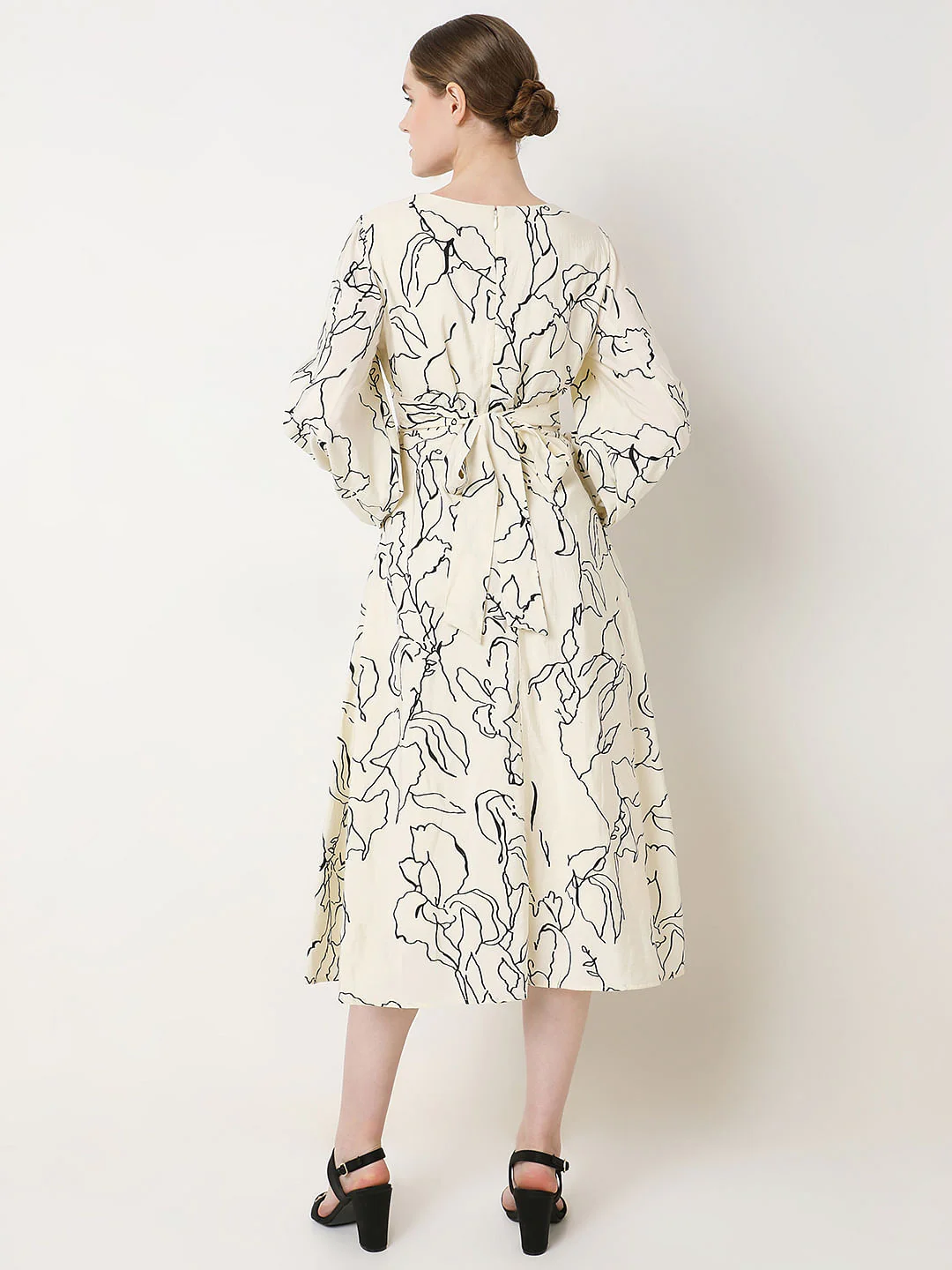 Off-White Printed Midi Dress - Image 4