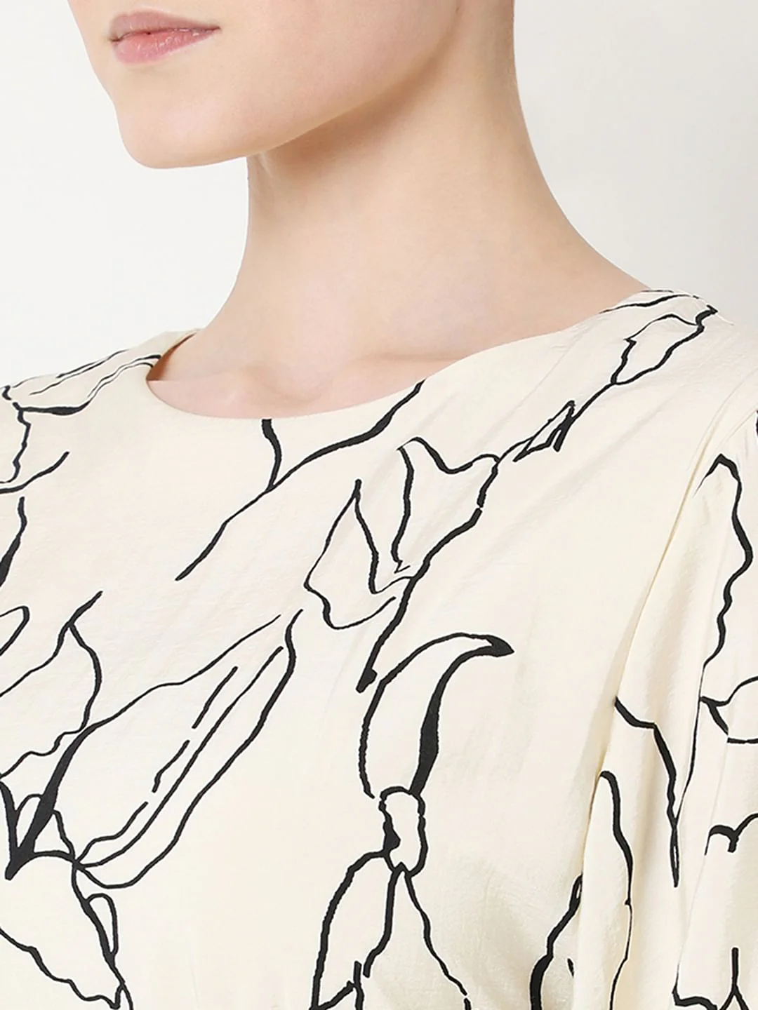 Off-White Printed Midi Dress - Image 6