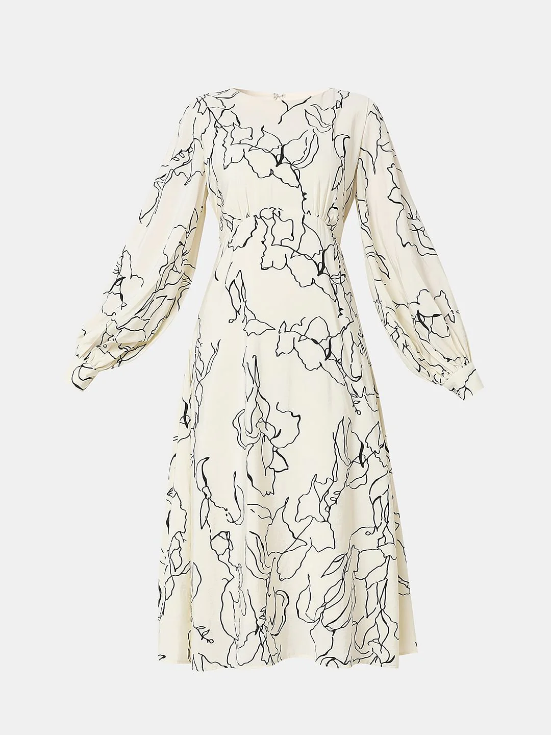 Off-White Printed Midi Dress - Image 7