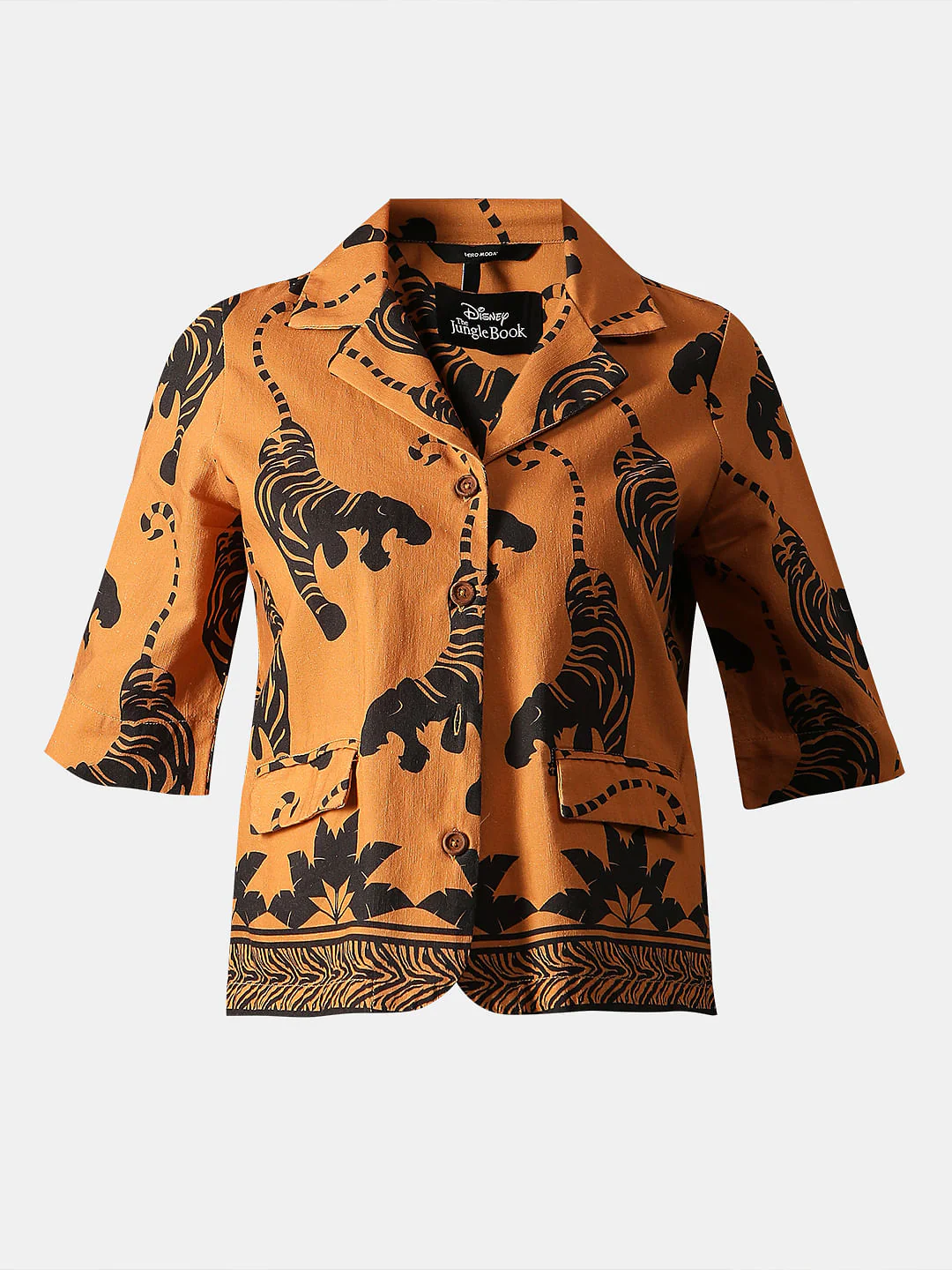 Disney Brown Printed Cropped Shirt - Image 7