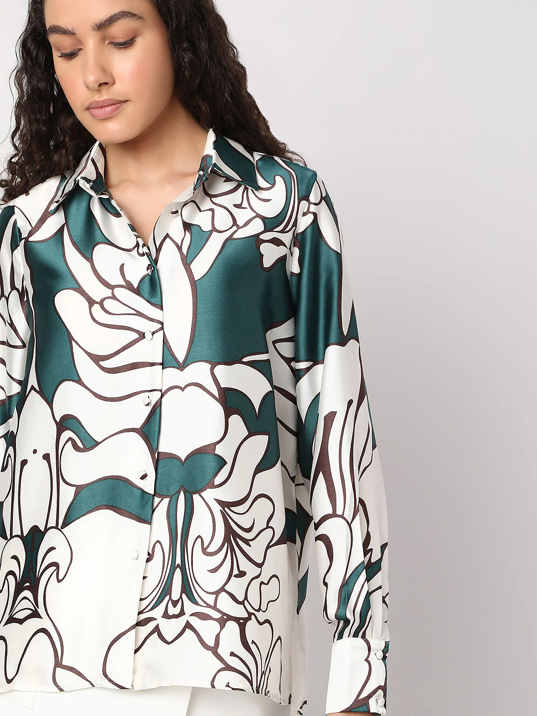 White Printed Shirt - Image 6