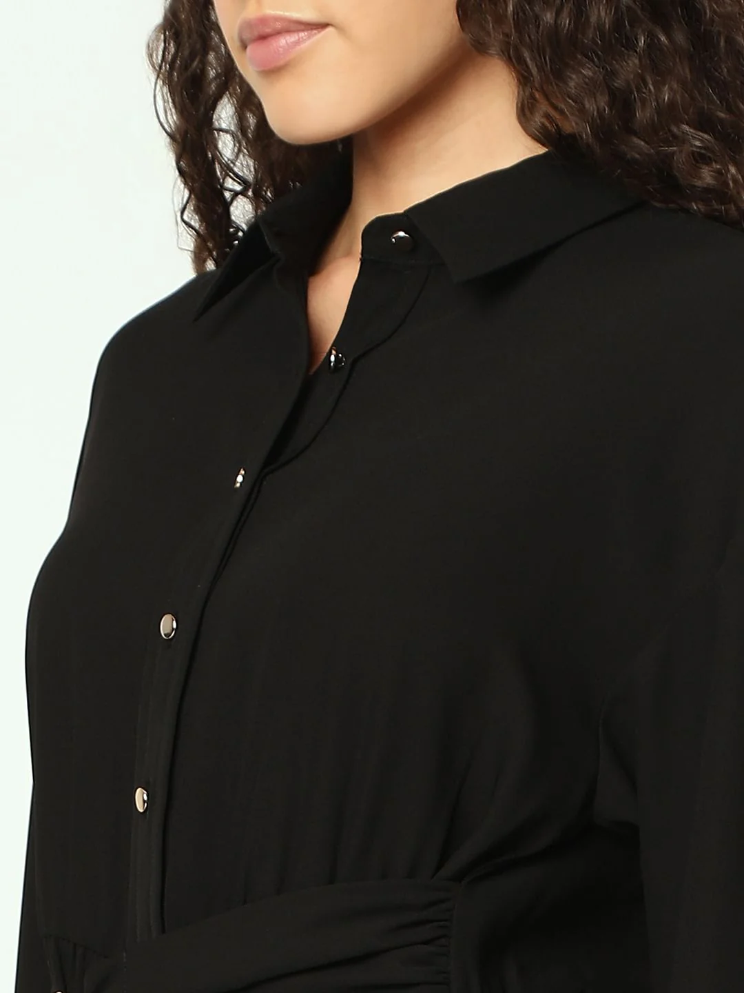 Black Shirt Dress - Image 6