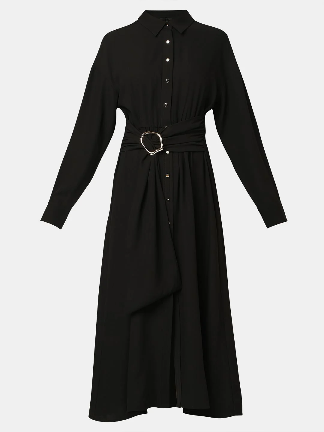 Black Shirt Dress - Image 7