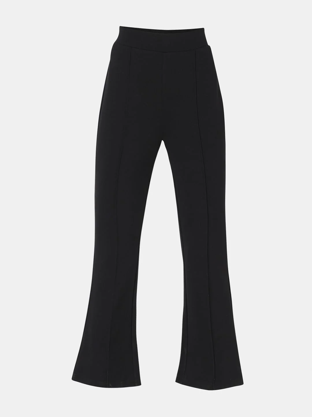 Black High Rise Flared Pants - Image 7