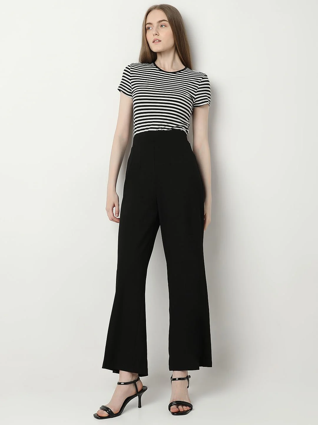 Black High Rise Wide Leg Pants - Image 5