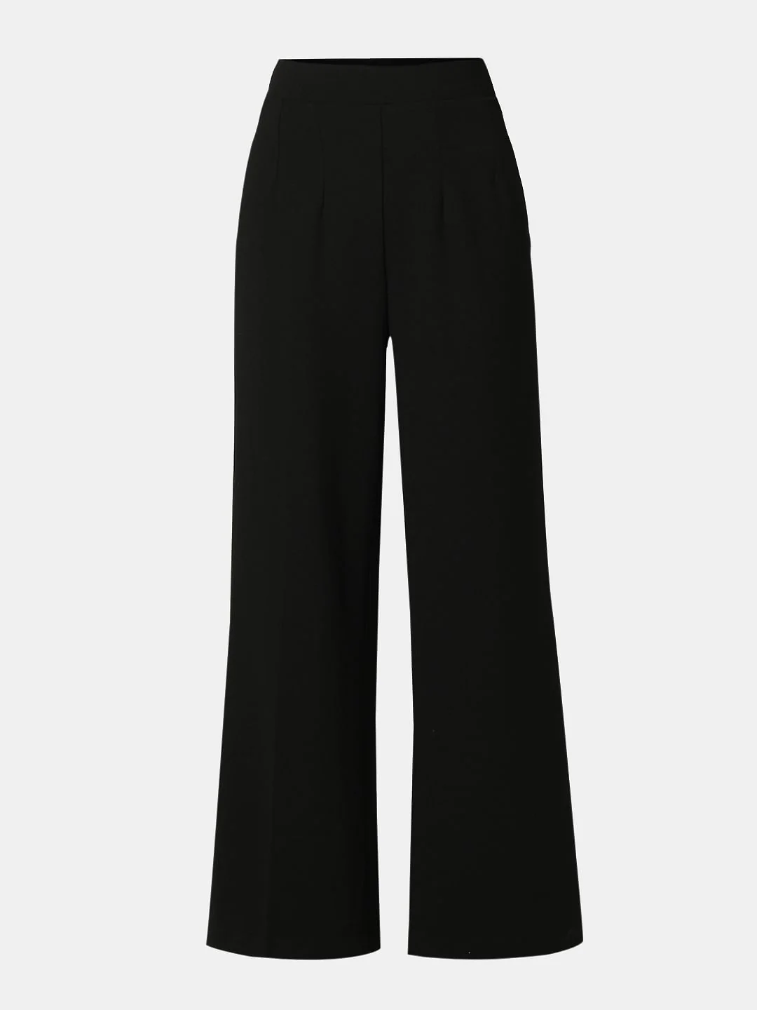 Black High Rise Wide Leg Pants - Image 7