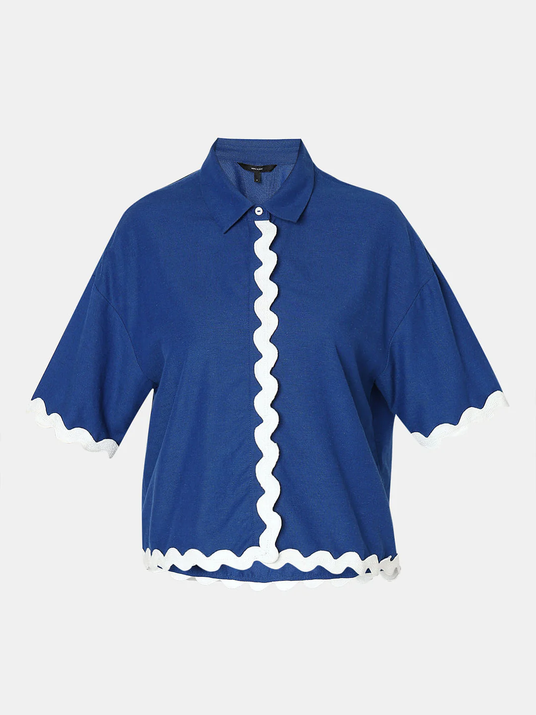 Cobalt Blue Co-Ord Set Shirt - Image 7