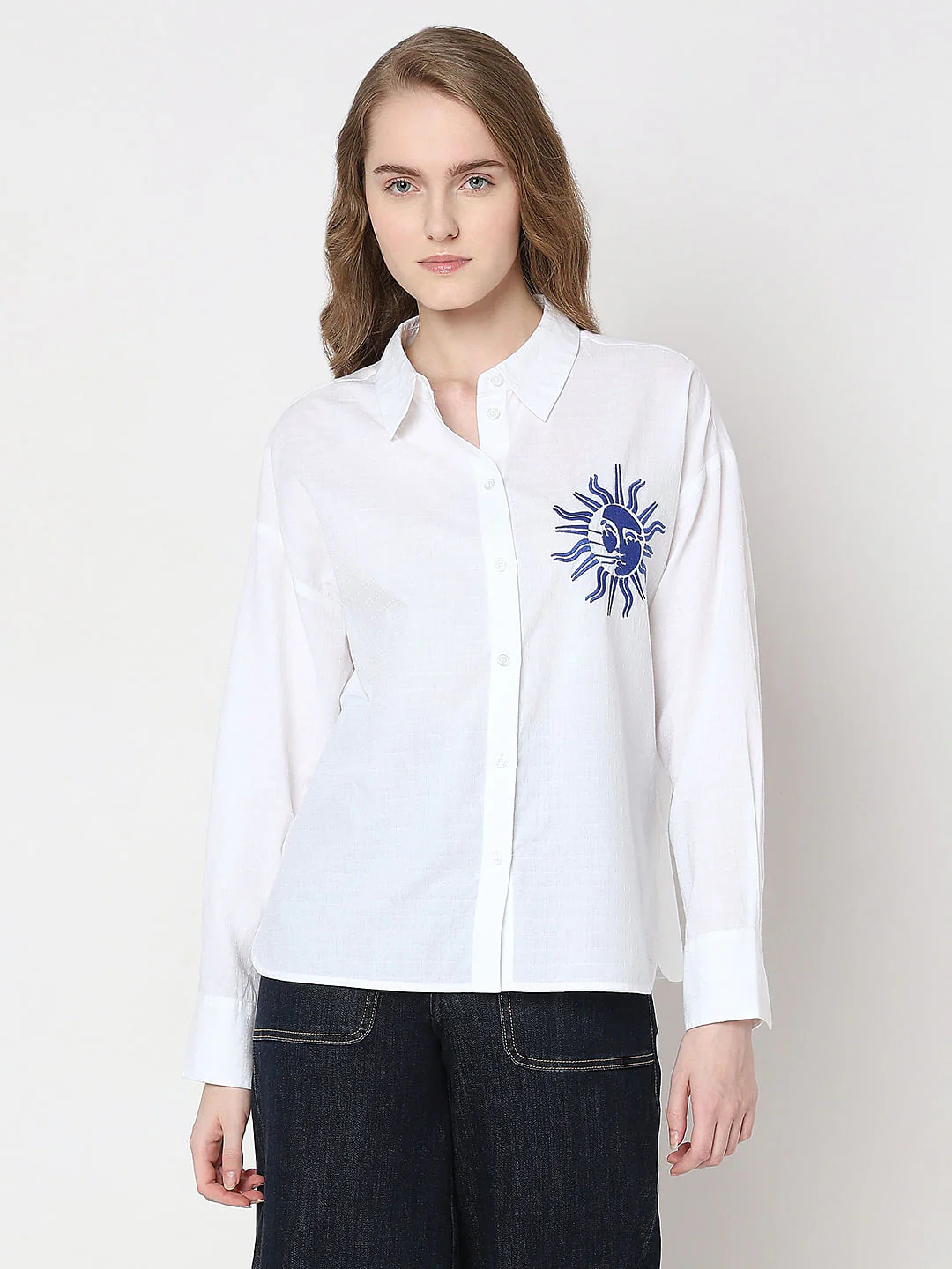 White Cotton Shirt - Image 2