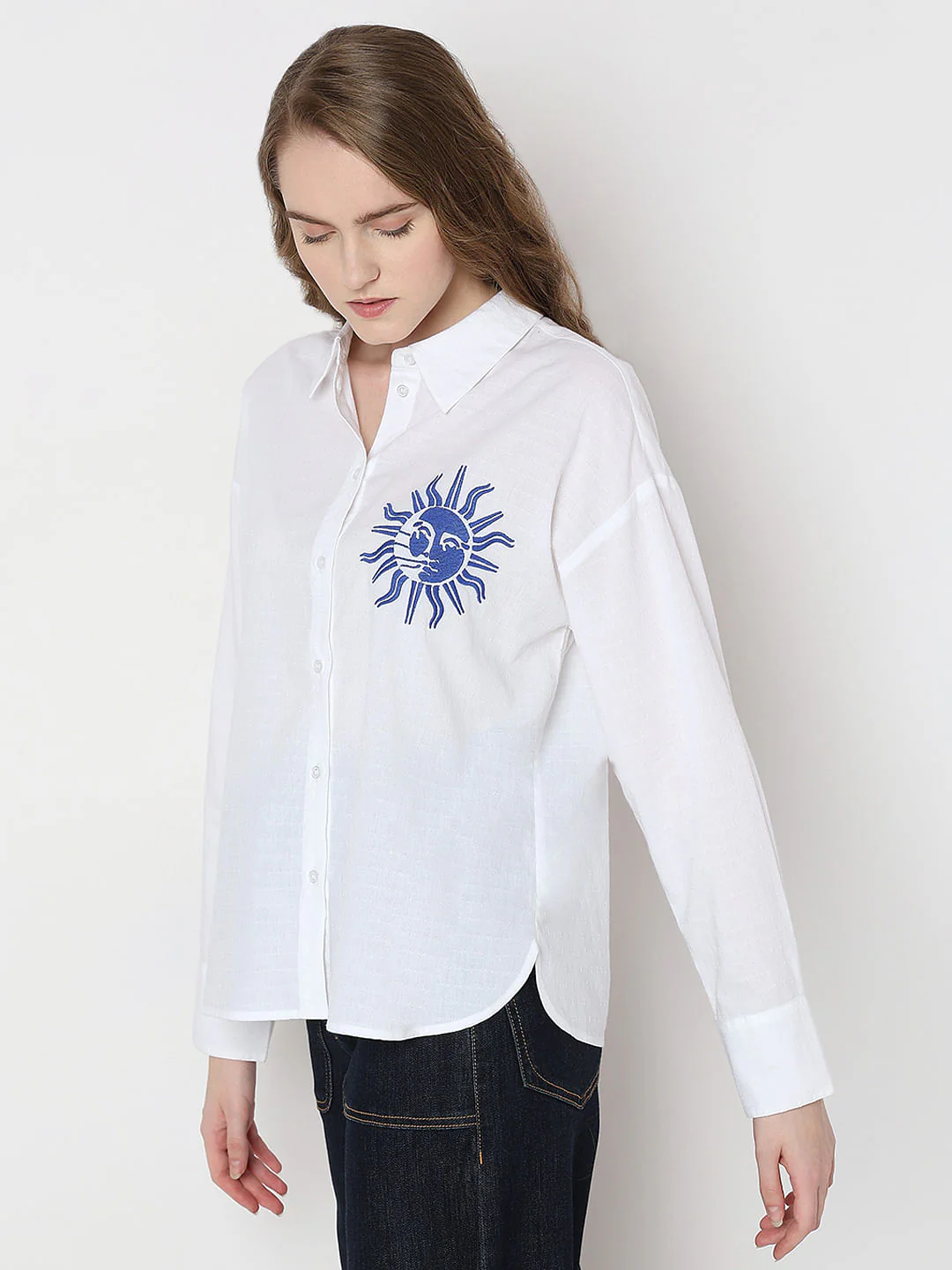 White Cotton Shirt - Image 3