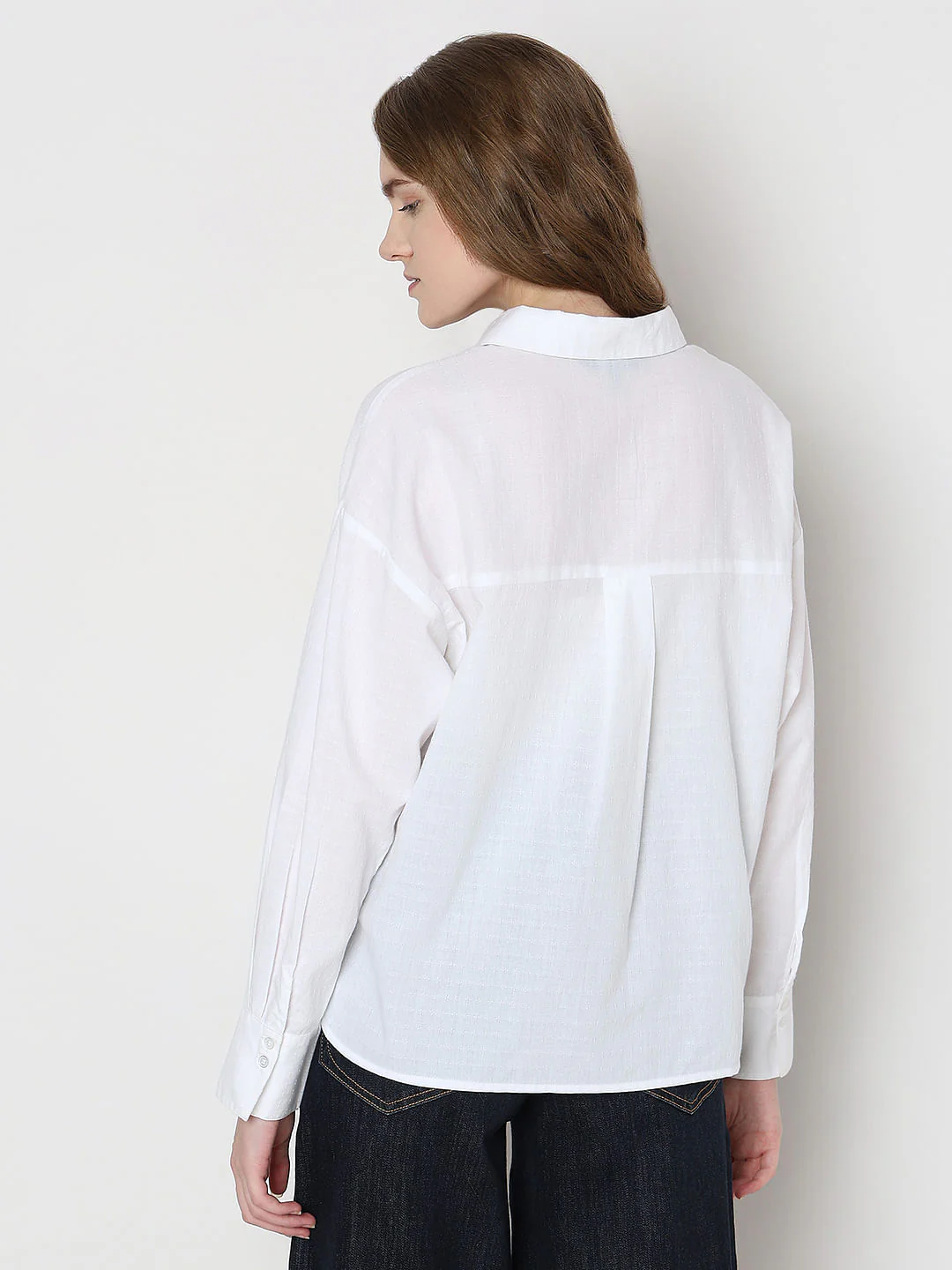 White Cotton Shirt - Image 4