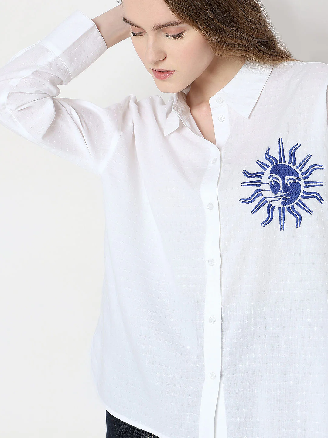 White Cotton Shirt - Image 6