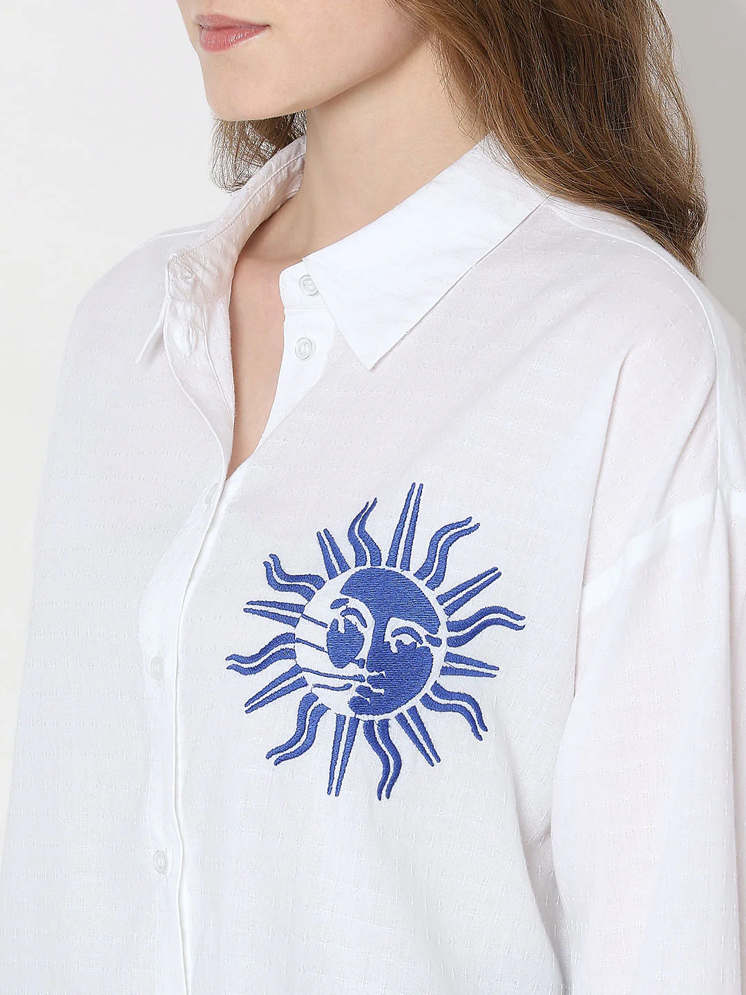 White Cotton Shirt - Image 8