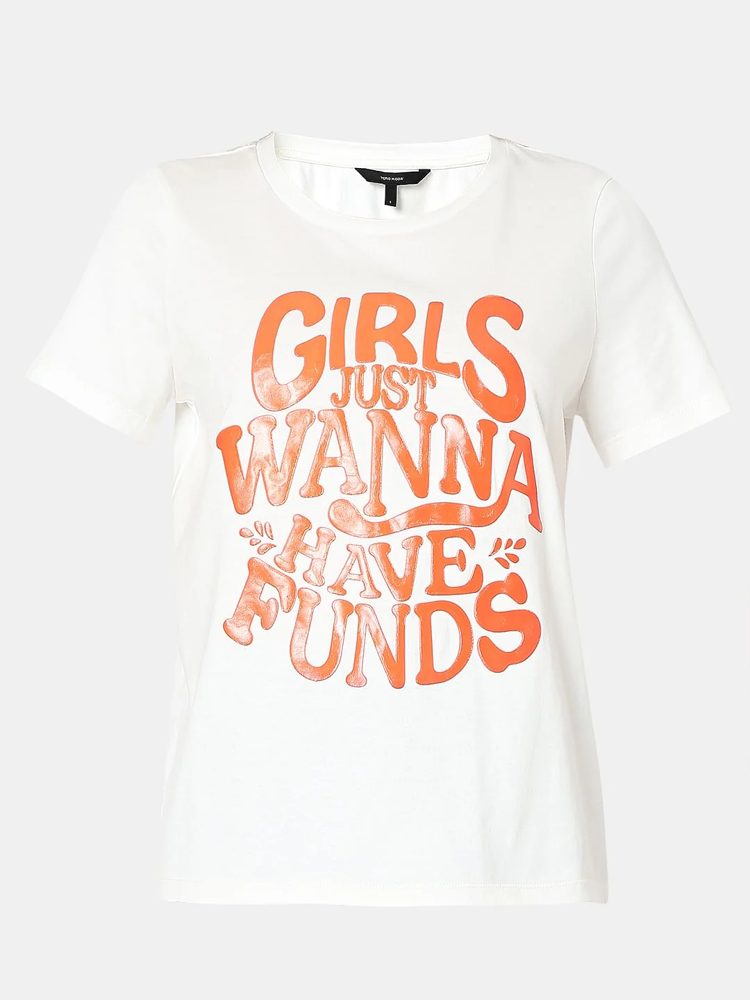 White Typographic Print T-Shirt - Image 7