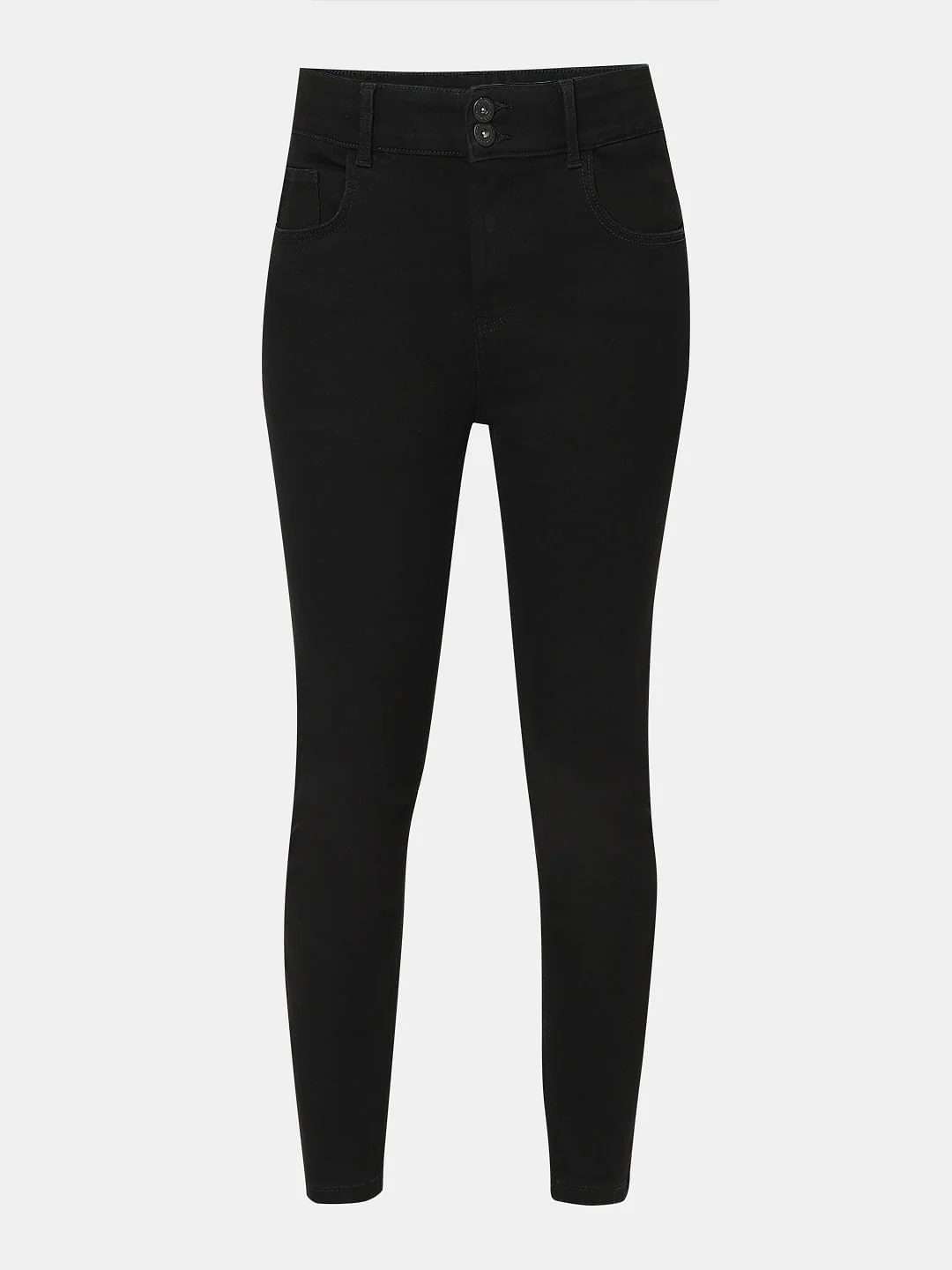 Black High Rise Skinny Fit Jeans - Image 7