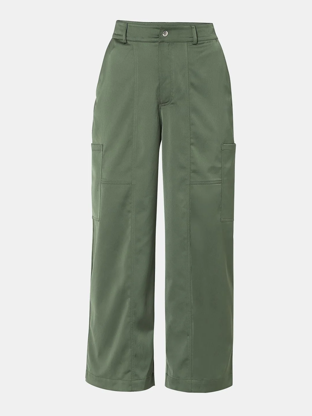 Green Mid Rise Cargo Pants - Image 7