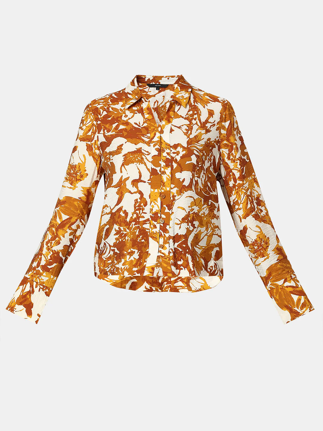 White Floral Printed Shirt - Image 7