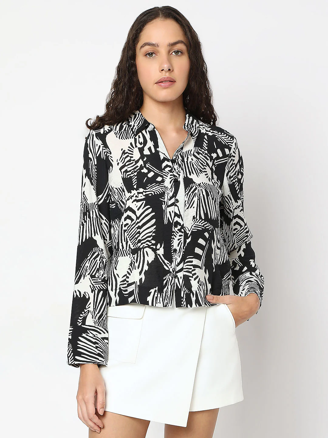 Black Animal Print Shirt - Image 2