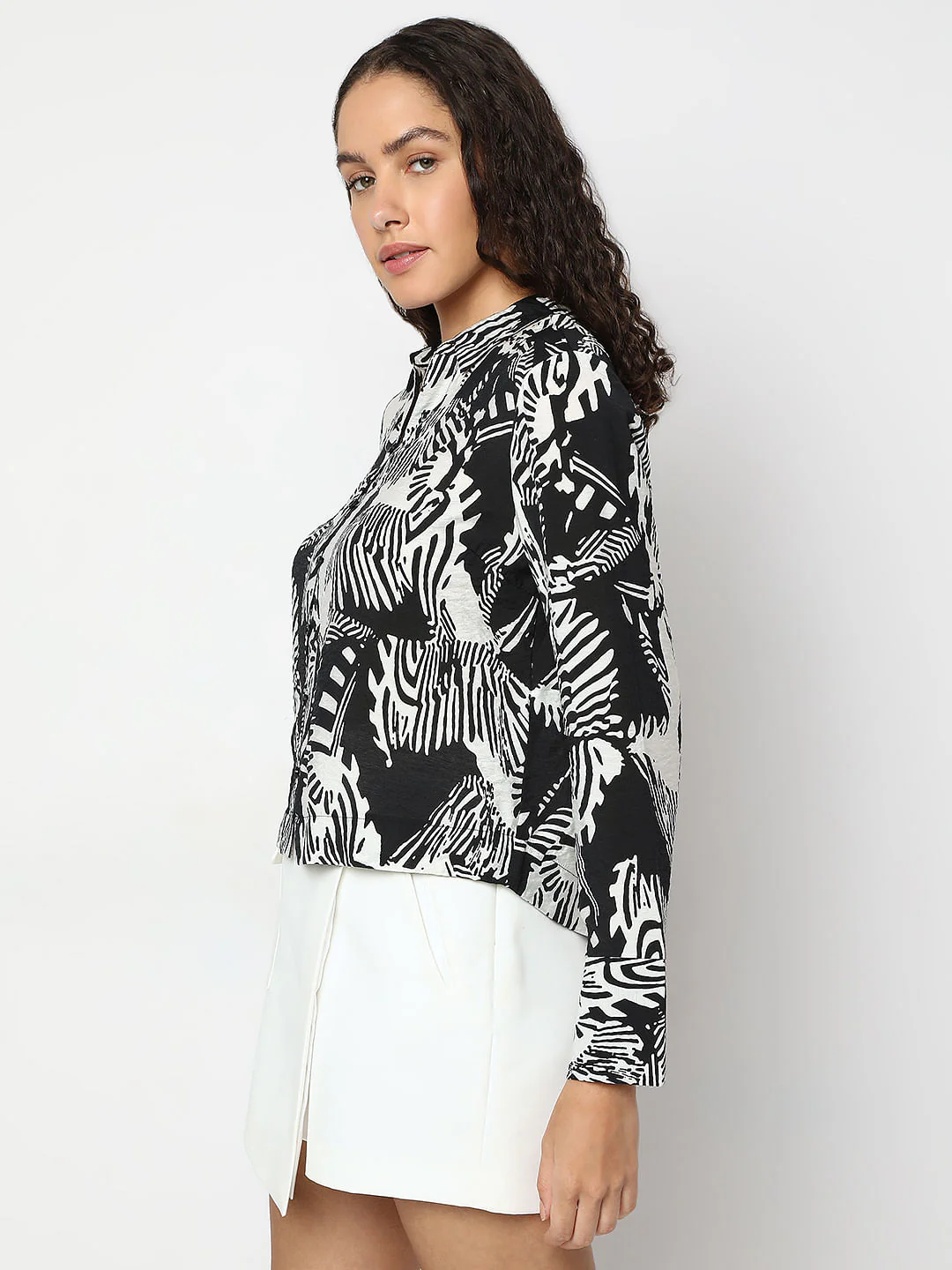 Black Animal Print Shirt - Image 3