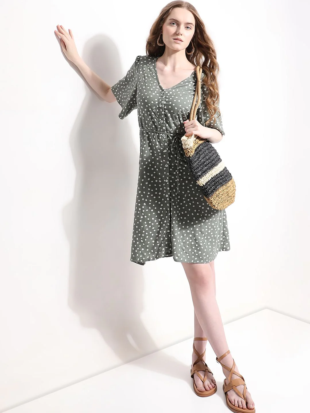 Green Polka Dot Dress