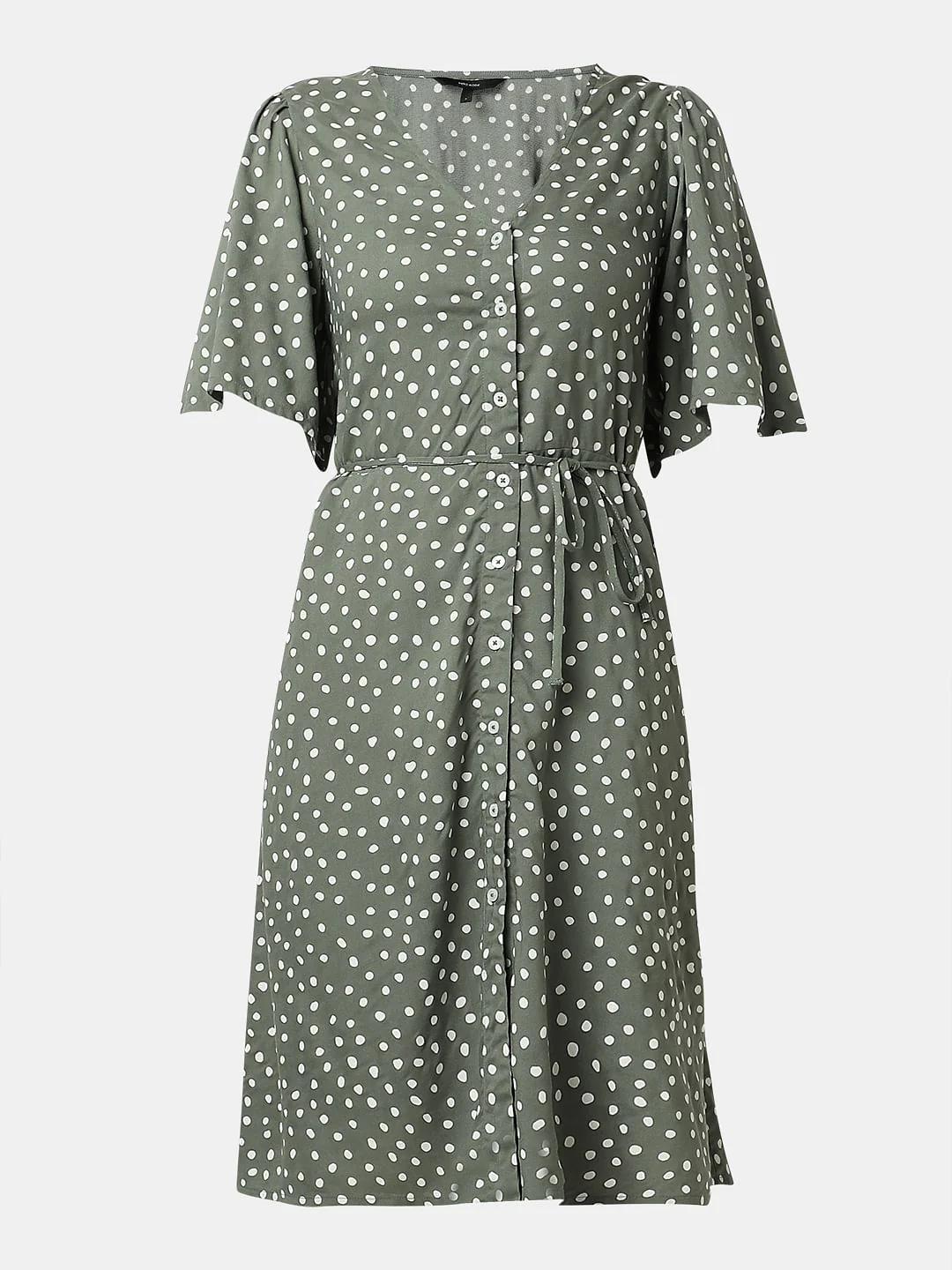 Green Polka Dot Dress - Image 7