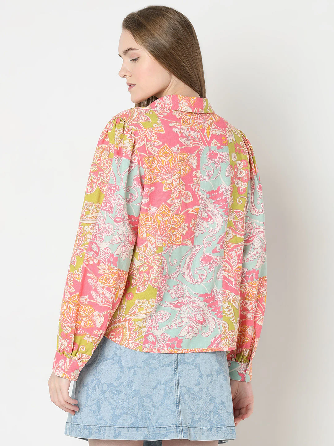 Pink Floral Print Shirt - Image 4