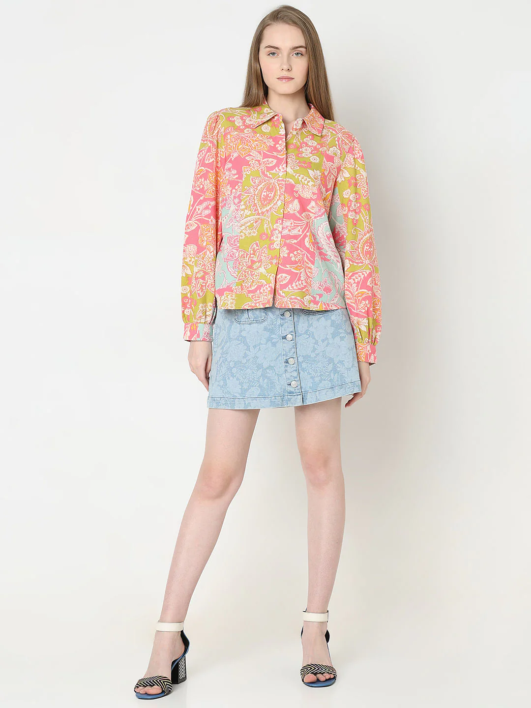 Pink Floral Print Shirt - Image 5