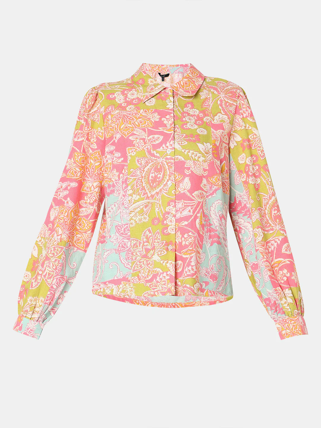 Pink Floral Print Shirt - Image 7